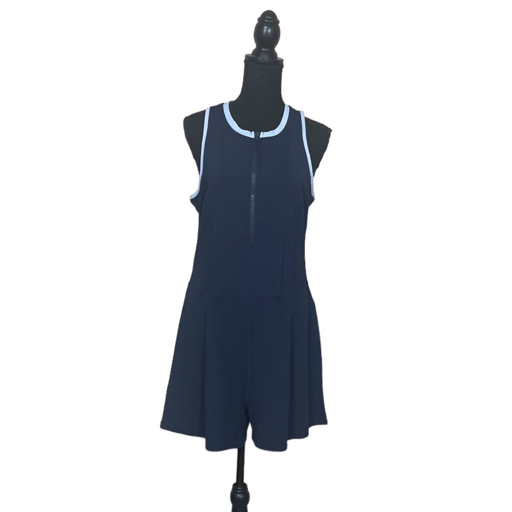 NWT Sierra Designs Zip Up Romper in Navy (AA)